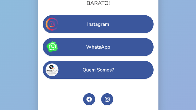 Ícone nos links